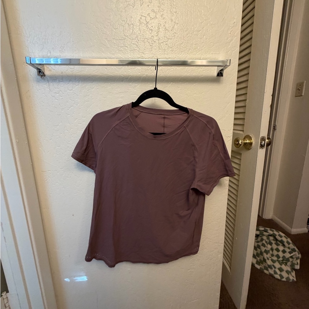 lululemon athletica Short Sleeve Top in Plum